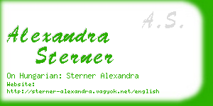 alexandra sterner business card